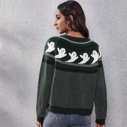 Women's Long Sleeve Loose Knit Sweater