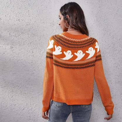 Women's Long Sleeve Loose Knit Sweater