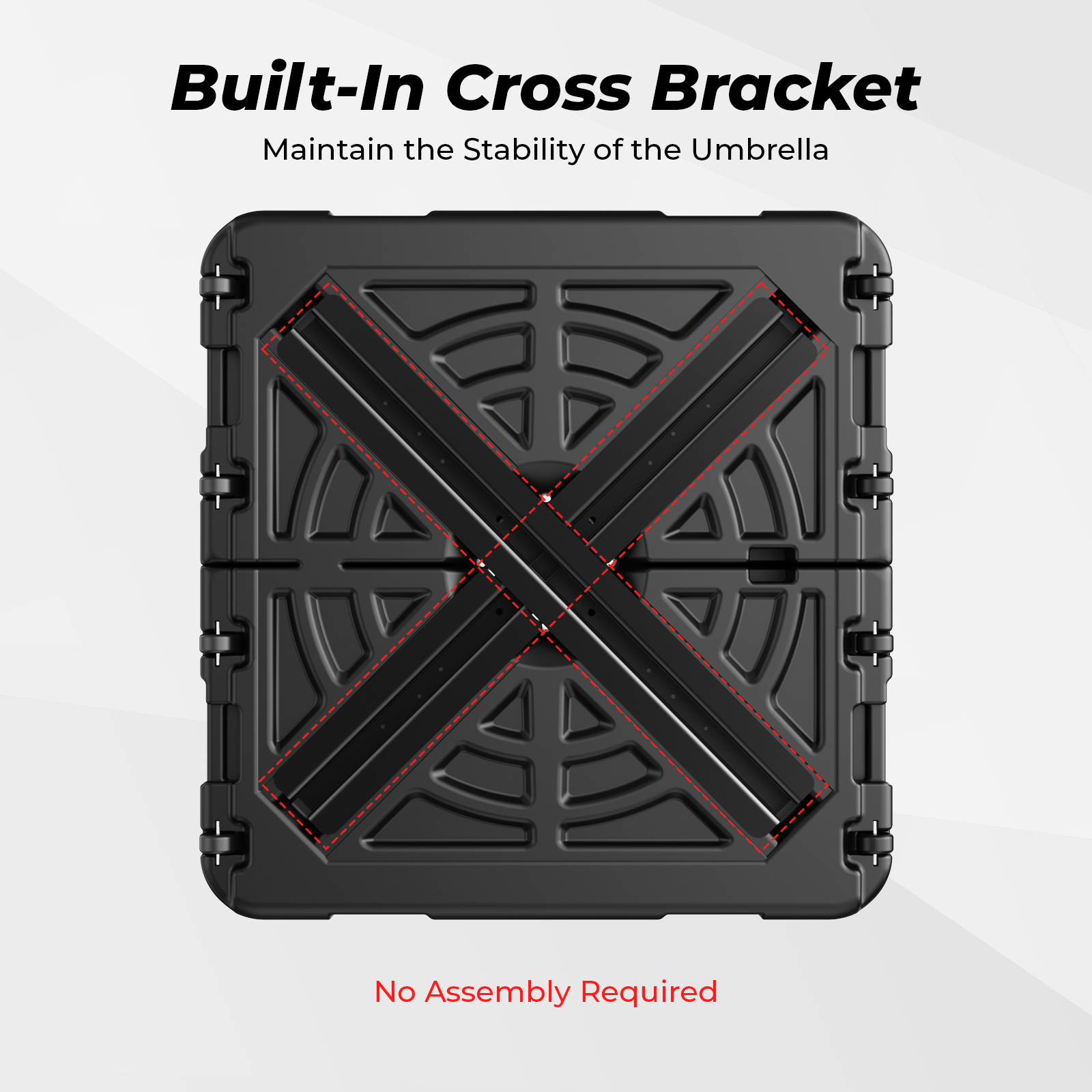 HOMSHADE 363LB Large Cartilever Umbrella Base