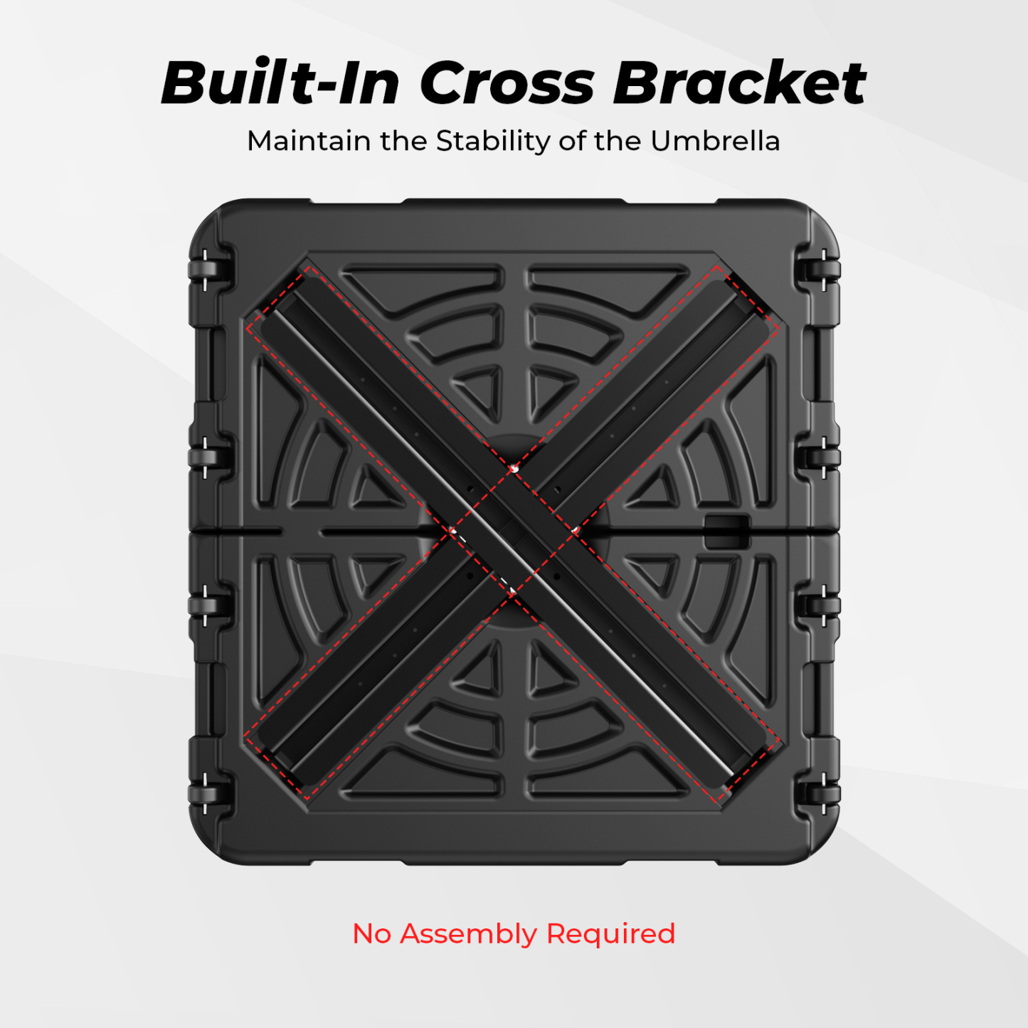 HOMSHADE 363LB Large Cartilever Umbrella Base