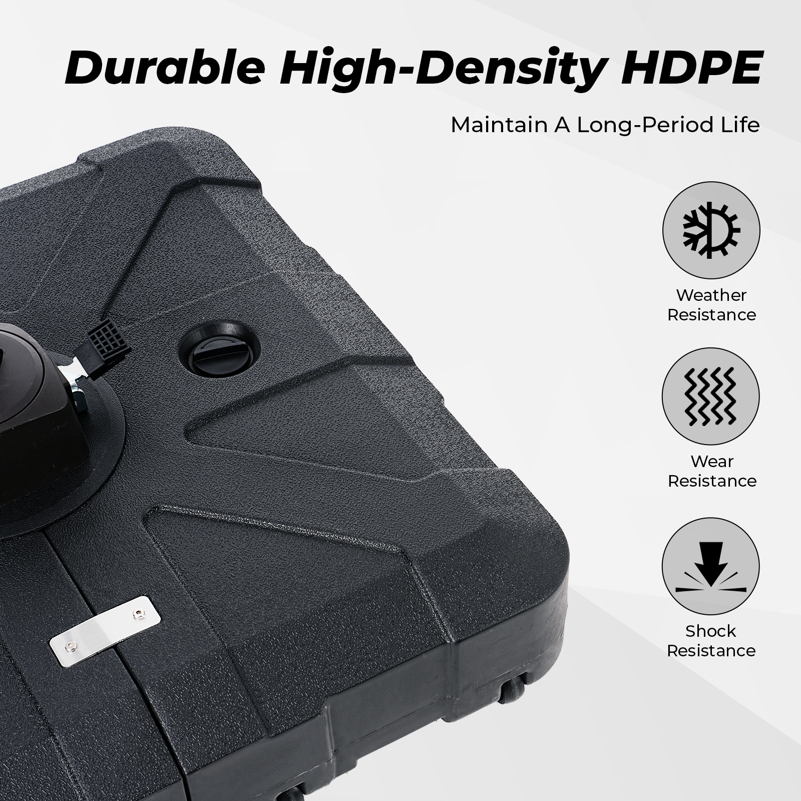 HOMSHADE 363LB Large Cartilever Umbrella Base