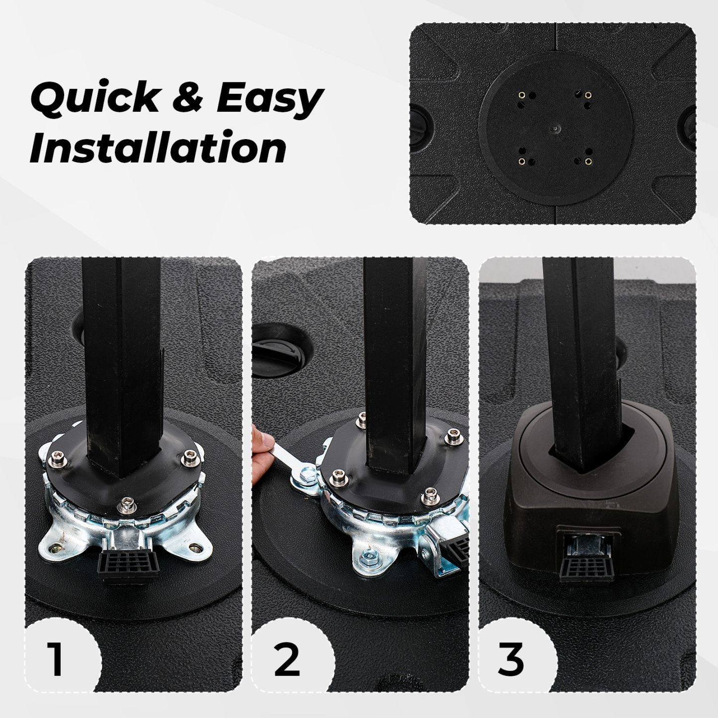 HOMSHADE 363LB Large Cartilever Umbrella Base