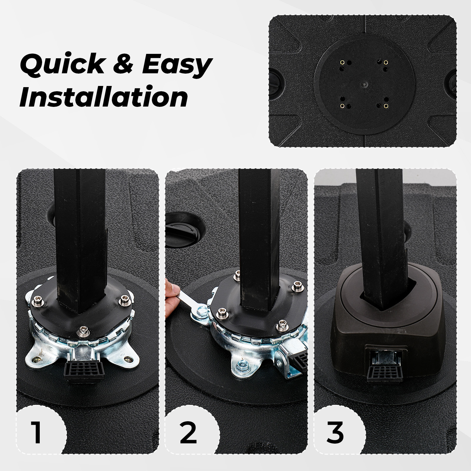 HOMSHADE 363LB Large Cartilever Umbrella Base