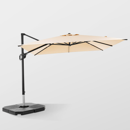 HOMSHADE Rectangle Offset Roman Umbrella