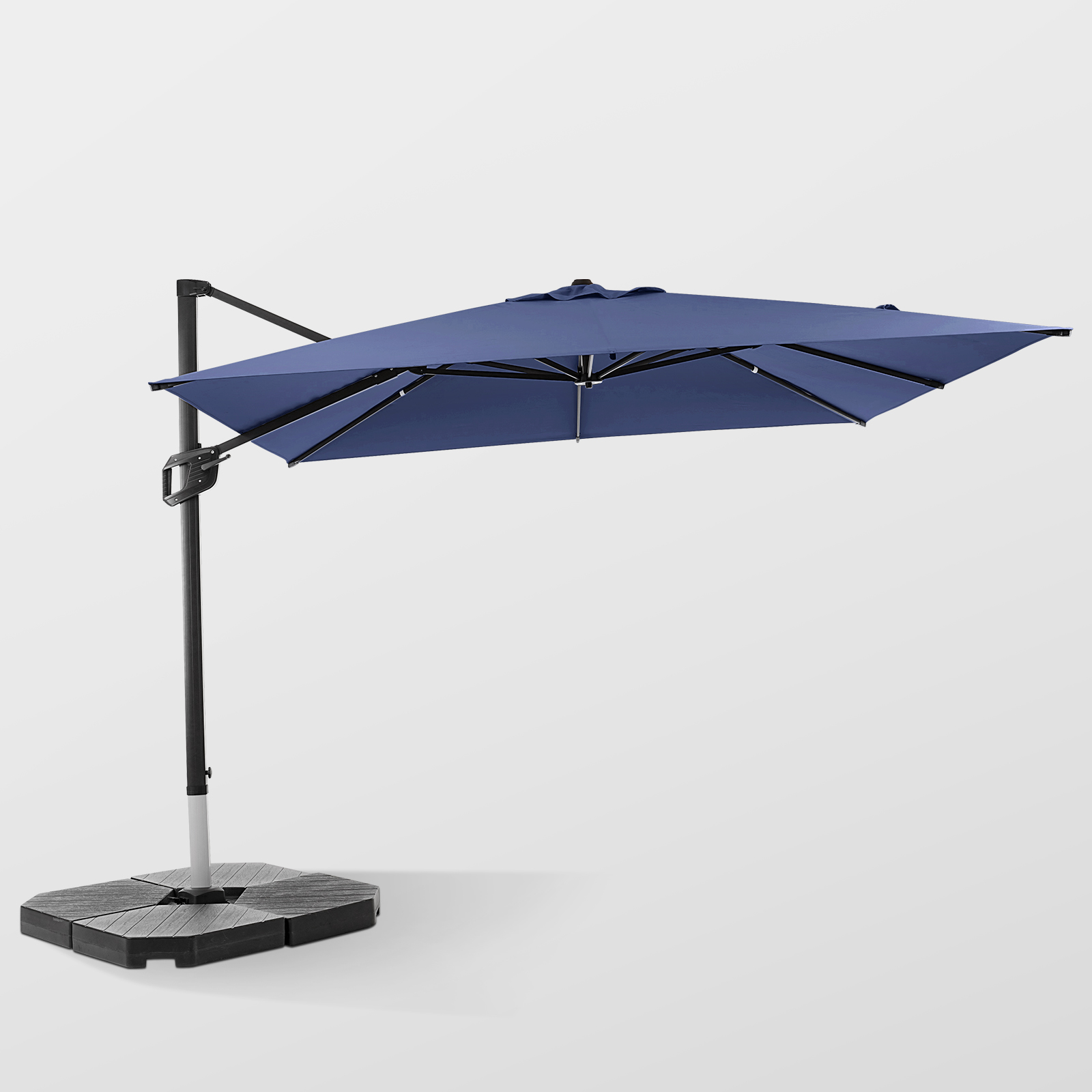HOMSHADE Rectangle Offset Roman Umbrella