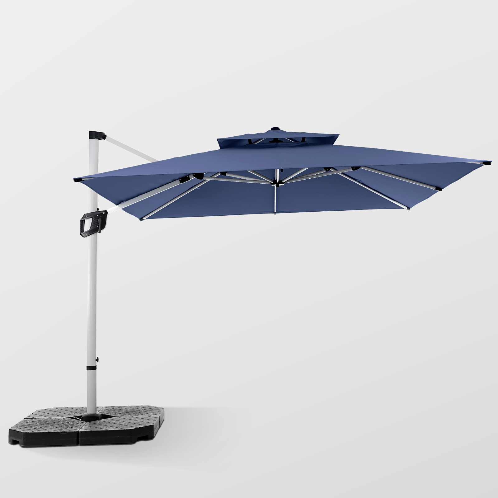 HOMSHADE Upgraded Rectangle Offset Roman Umbrella