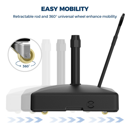 Homshade Patio Umbrella Stand Base with Wheels