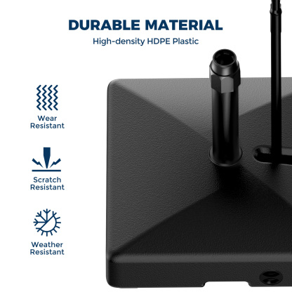 Homshade Patio Umbrella Stand Base with Wheels