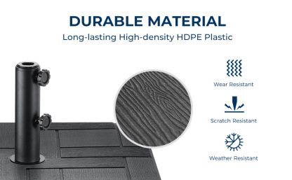 HOMSHADE  Patio Umbrella Stand Base with Wheels