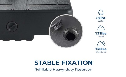 HOMSHADE  Patio Umbrella Stand Base with Wheels