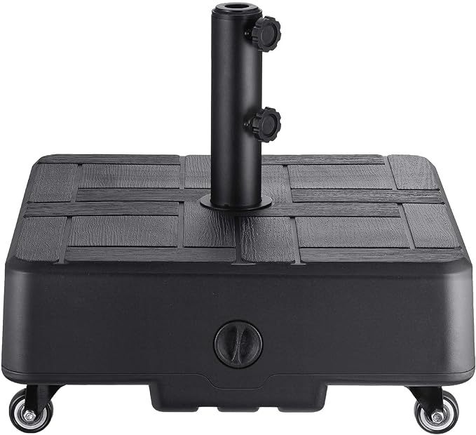 HOMSHADE  Patio Umbrella Stand Base with Wheels