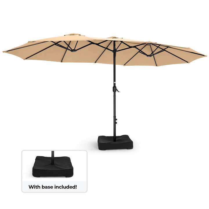 HOMSHADE 15'x 9' Double-Sided Patio Umbrella base