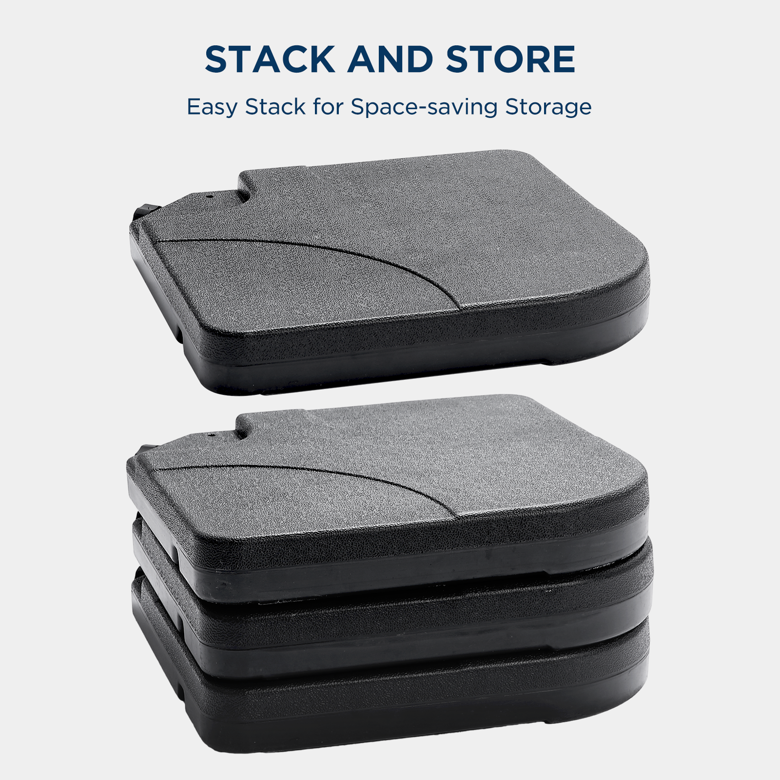 HOMSHADE 4-Piece Patio Umbrella Base