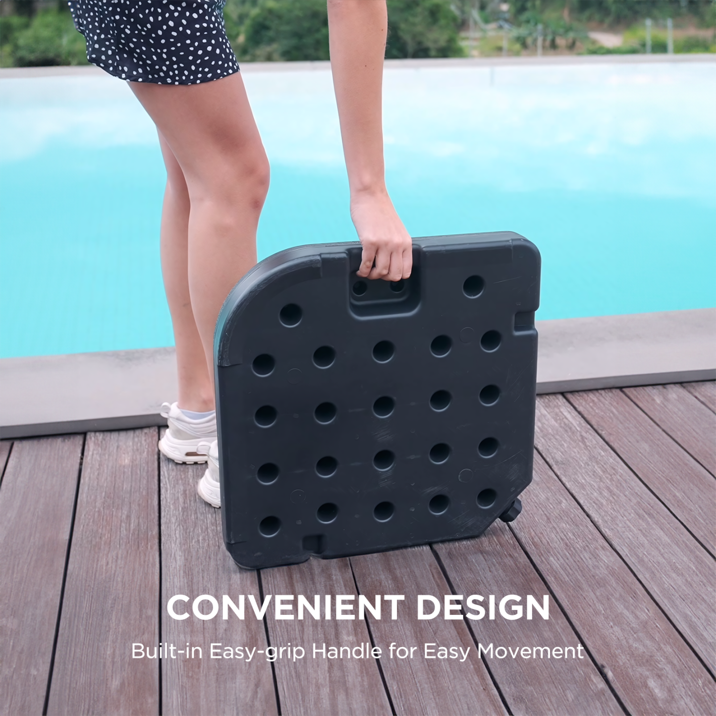 HOMSHADE 4-Piece Patio Umbrella Base