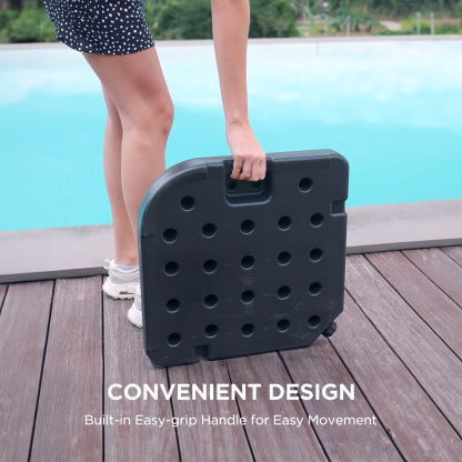 HOMSHADE 4-Piece Patio Umbrella Base