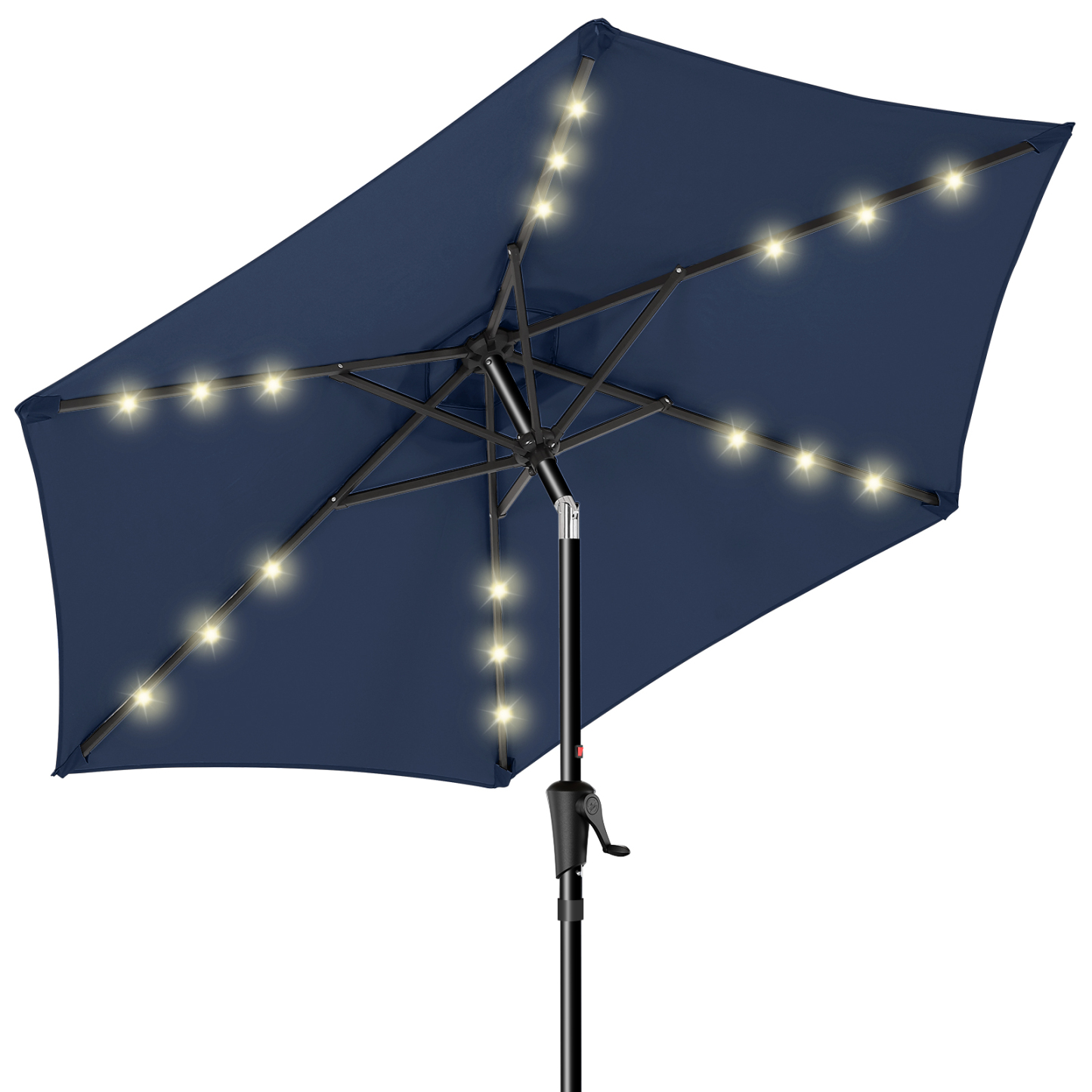 HOMSHADE 7.5/ 9/ 10ft Outdoor Umbrellas With Lights