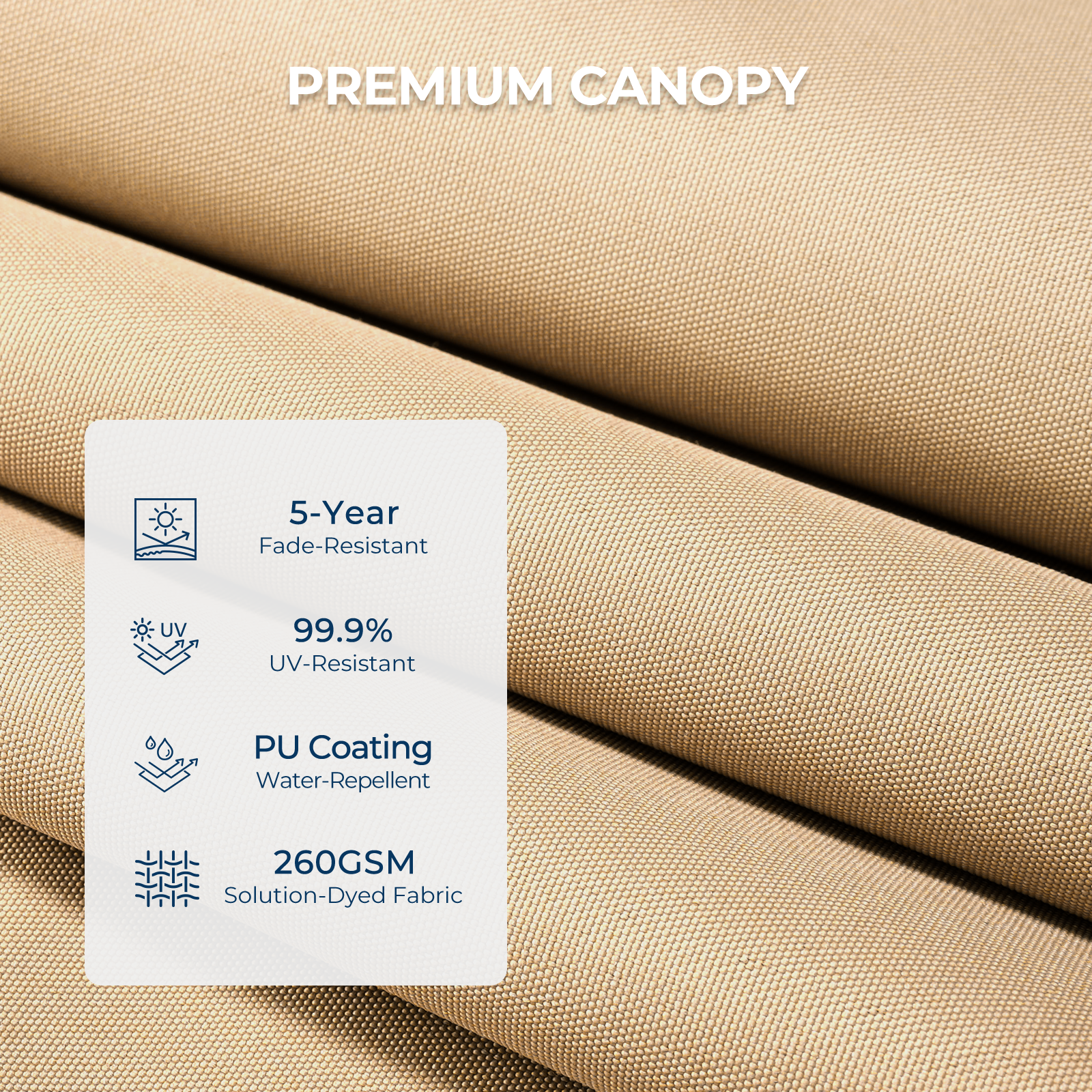 HOMSHADE 9ft Aluminum Patio Umbrella With Push Button Tilt 