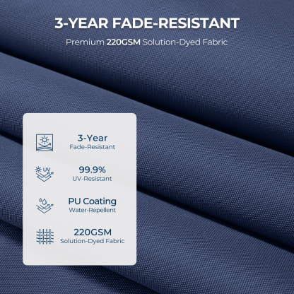 HOMSHADE 7.5/ 9/ 10ft Outdoor Umbrellas With Lights