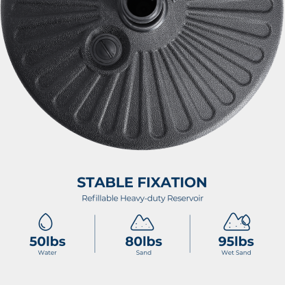 HOMSHADE Round Umbrella Base 