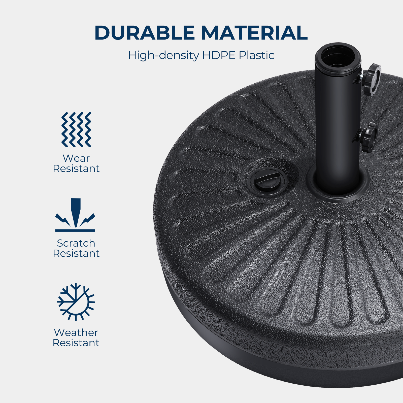 HOMSHADE Round Umbrella Base 
