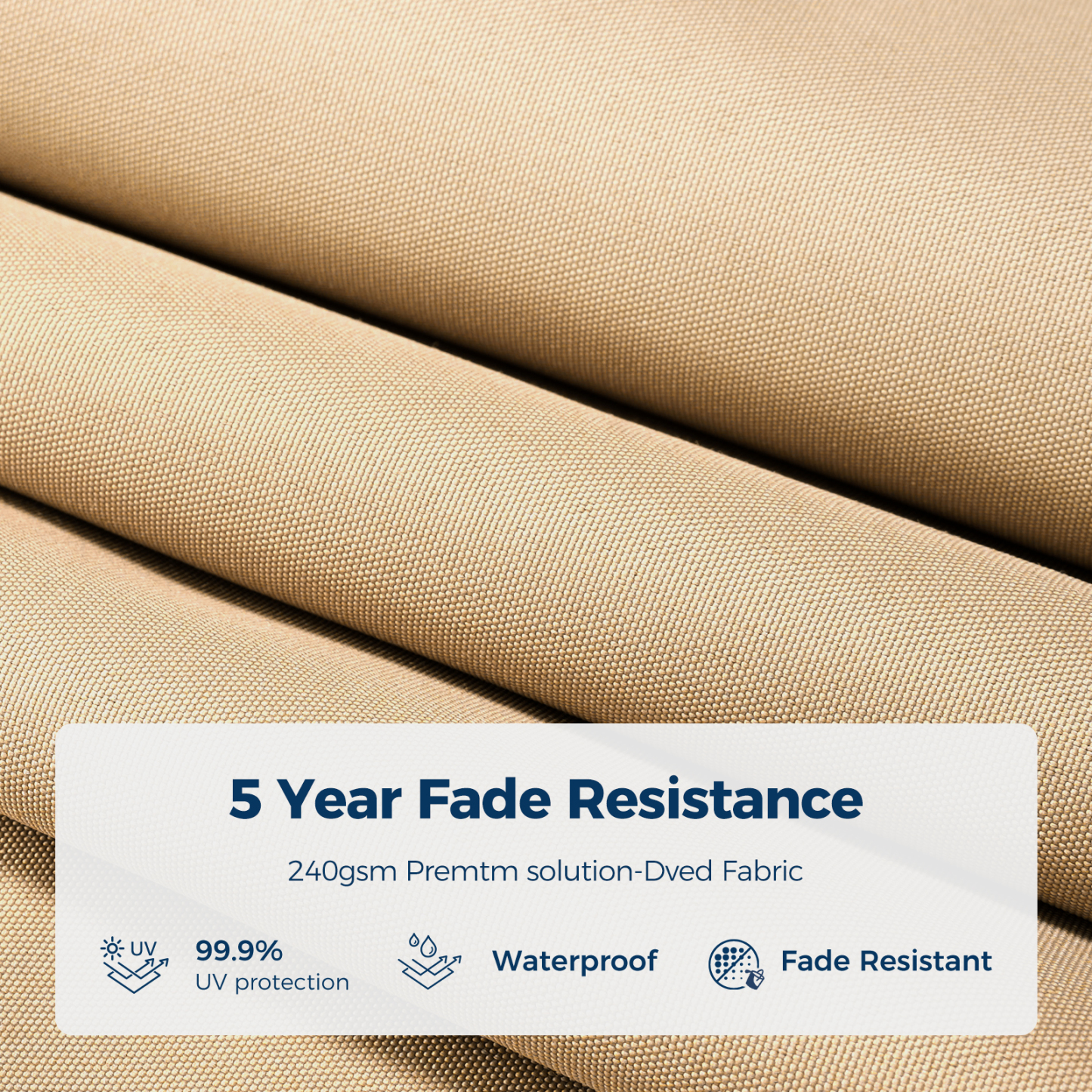 HOMSHADE Rectangle Offset Roman Umbrella