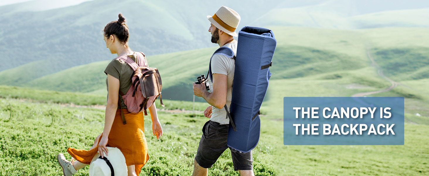 sillas de playa con sombra de dosel