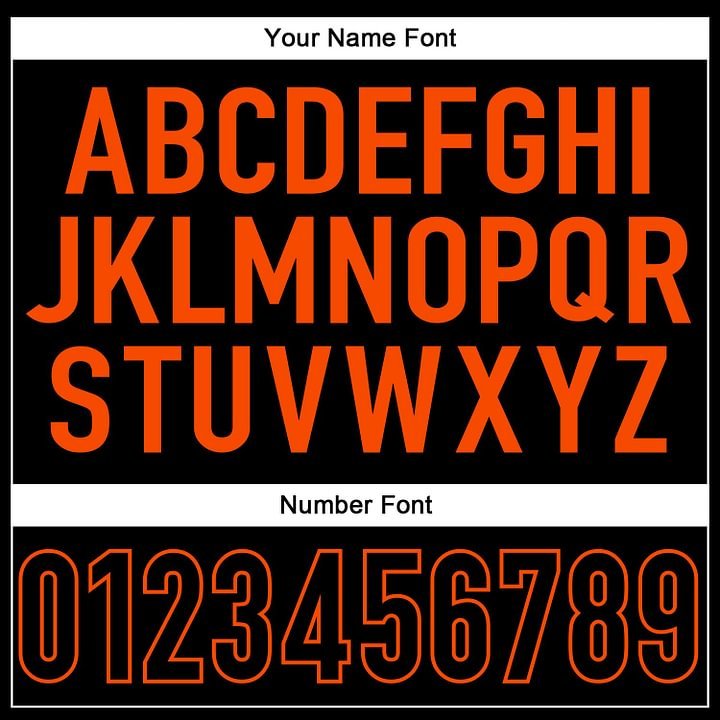 Custom Black Black-Orange MeshFootball Jersey
