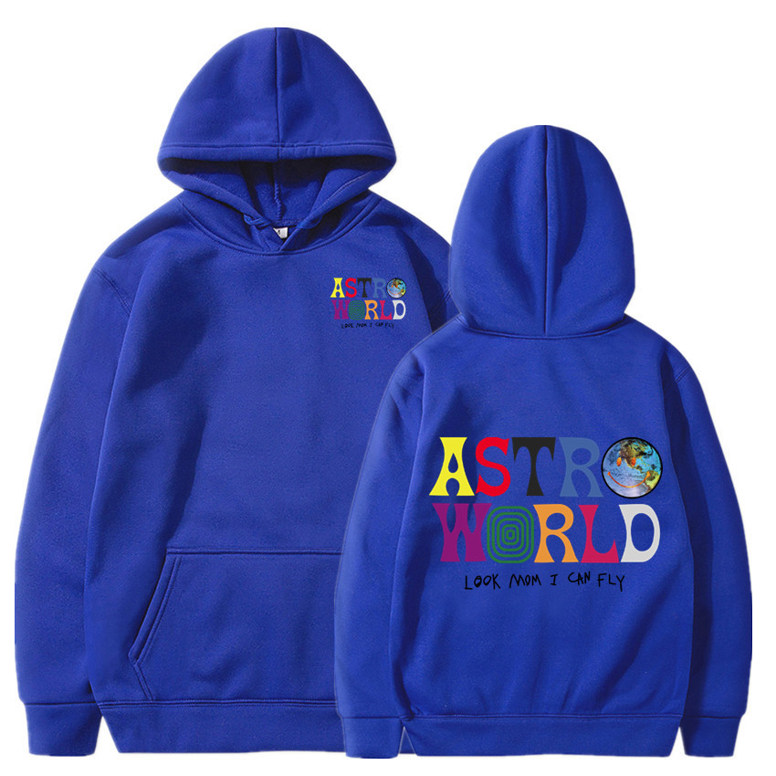 Travis Scott Hoodie Astroworld Merch Look Mom I Can Fly Men & Women Sweatshirt-Mortick