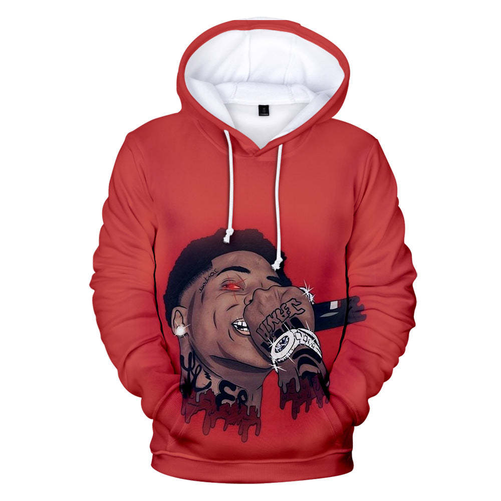 3D Nba Youngboy Hoodie Men & Women Sweatshirt Couple Hip-Hop Sweater-Mortick