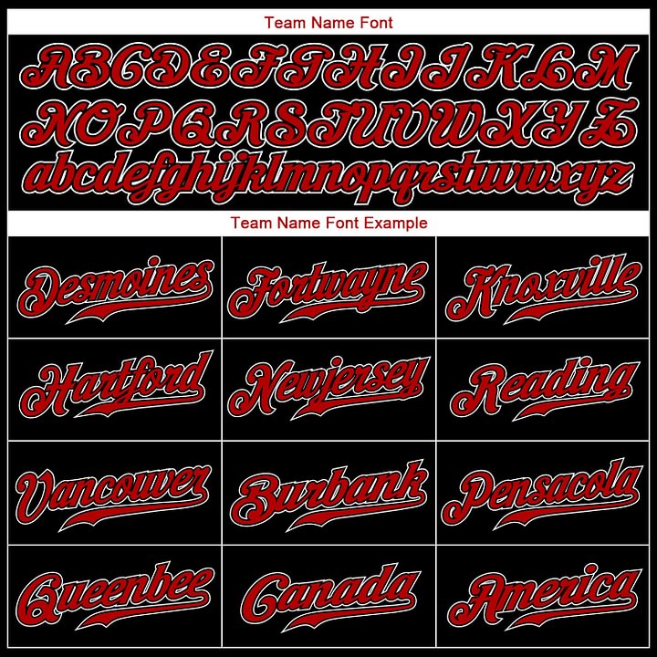 Custom Black Red-White Baseball Jersey