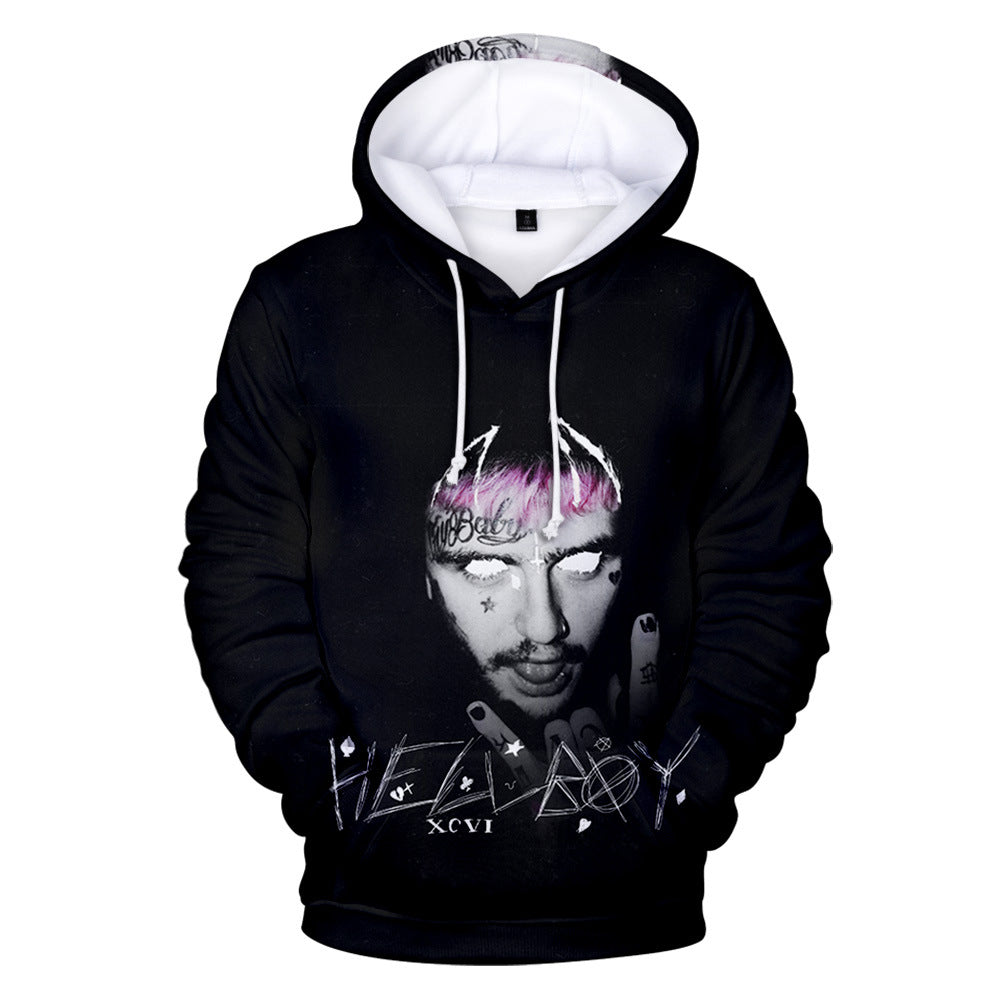 Lil Peep Merch Hoodie 3D Men & Women Sweatshirt Couple Hip-Hop Outfits-Mortick