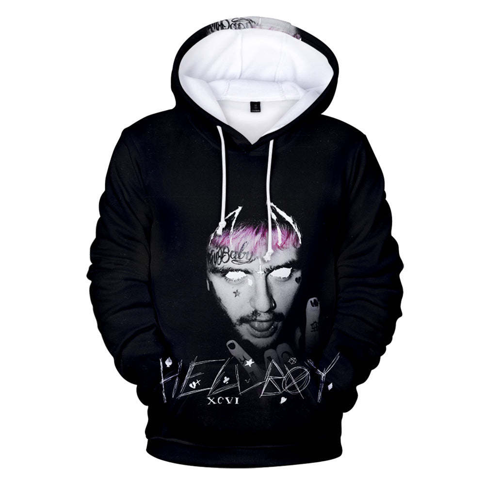 Lil Peep Merch Hoodie 3D Men & Women Sweatshirt Couple Hip-Hop Outfits-Mortick