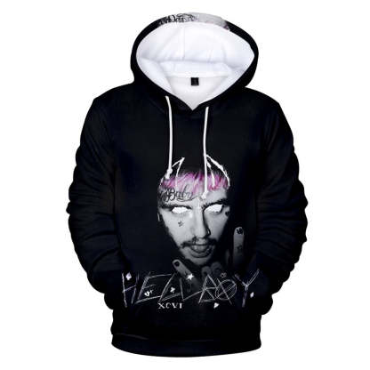 Lil Peep Merch Hoodie 3D Men & Women Sweatshirt Couple Hip-Hop Outfits-Mortick
