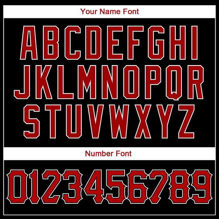 Custom Black Red-White Baseball Jersey