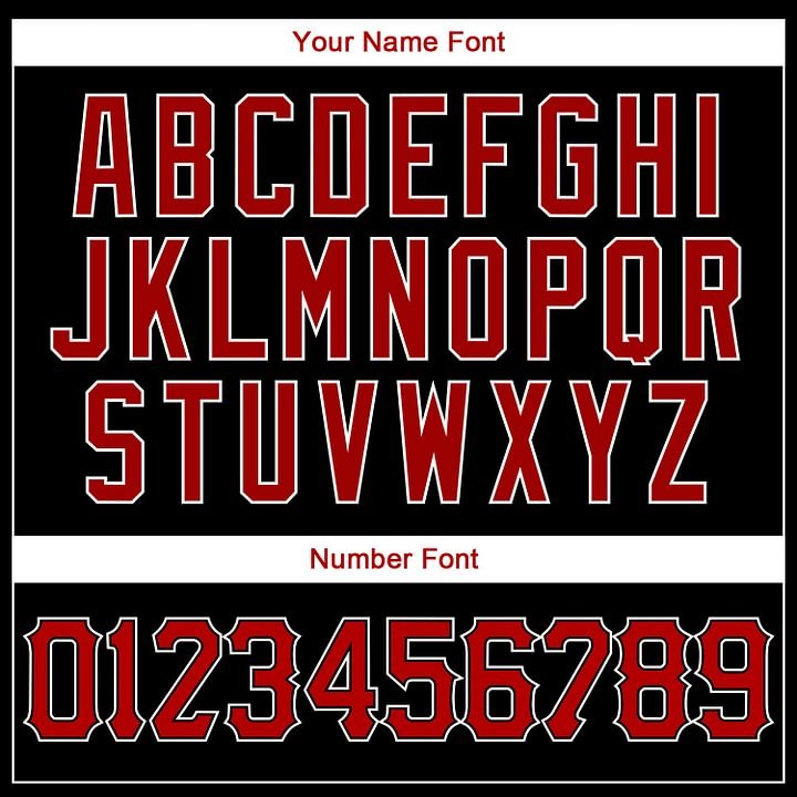 Custom Black Red-White Baseball Jersey