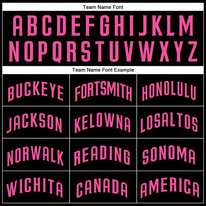 Custom Black Pink Baseball Jersey