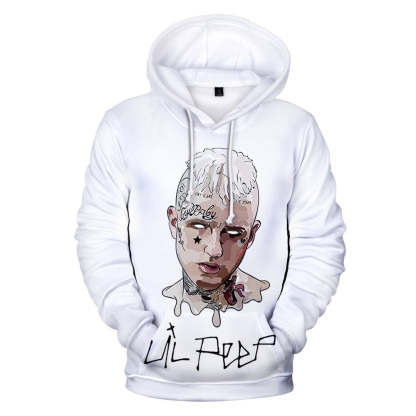 Lil Peep Merch Hoodie 3D Men & Women Sweatshirt Couple Hip-Hop Outfits-Mortick