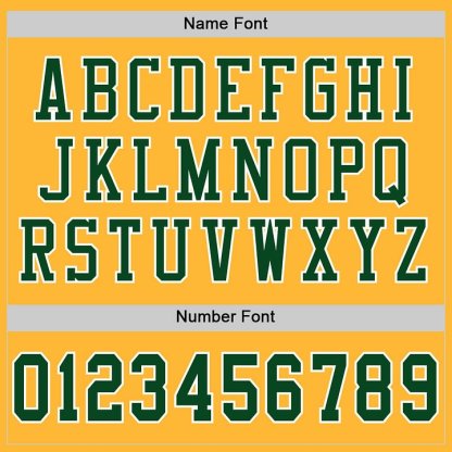 Custom Gold Green-White Mesh Football Jersey