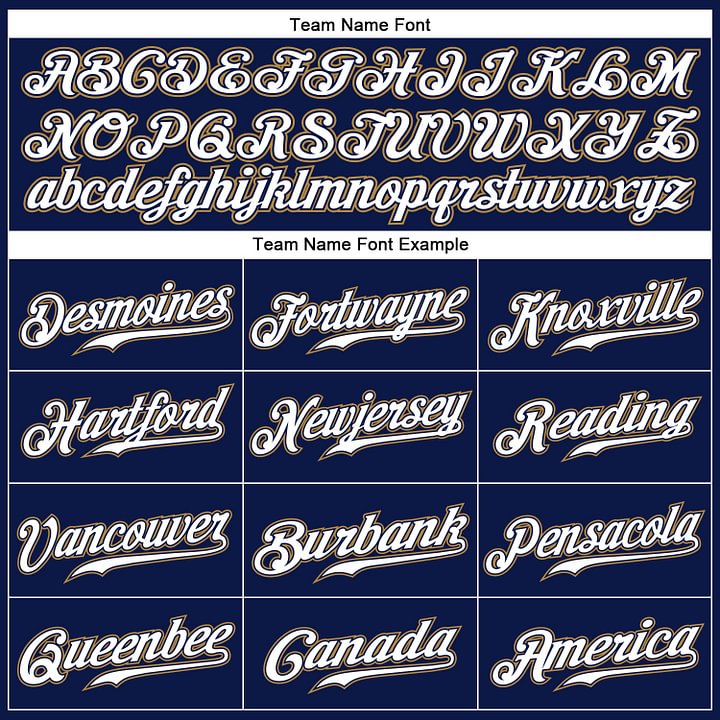 Custom Navy White Pinstripe White-Old Gold Baseball Jersey