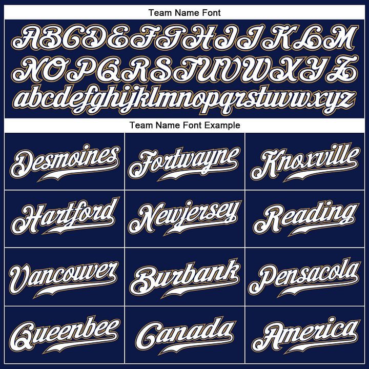 Custom Navy White Pinstripe White-Old Gold Baseball Jersey