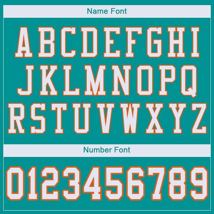 Custom Aqua White-Orange Mesh Football Jersey