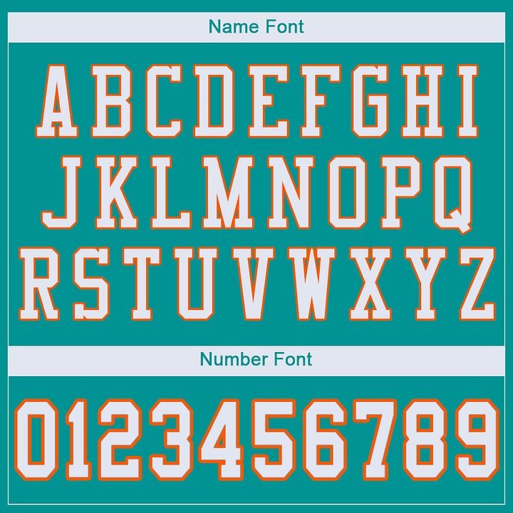 Custom Aqua White-Orange Mesh Football Jersey