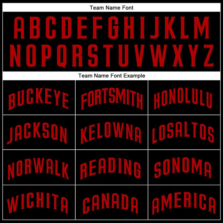 Custom Black Red Baseball Jersey