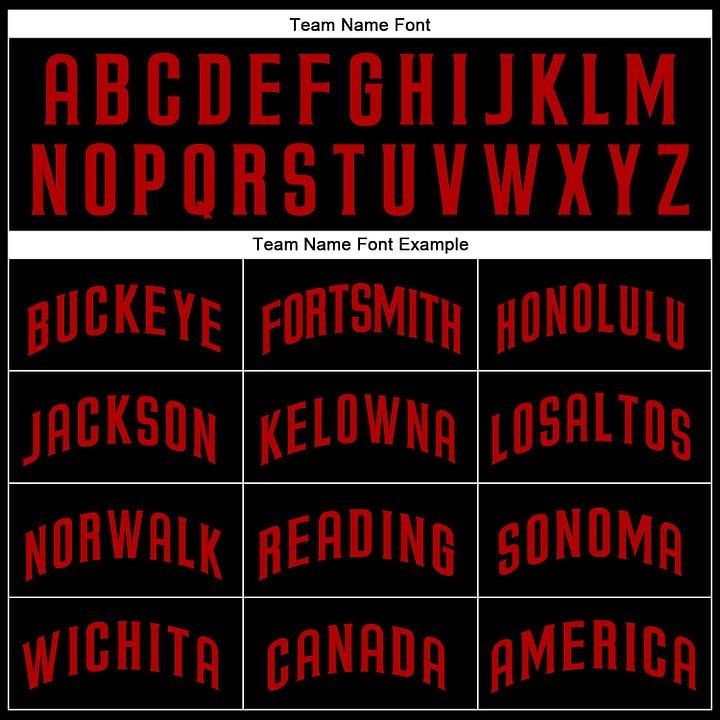 Custom Black Red Baseball Jersey