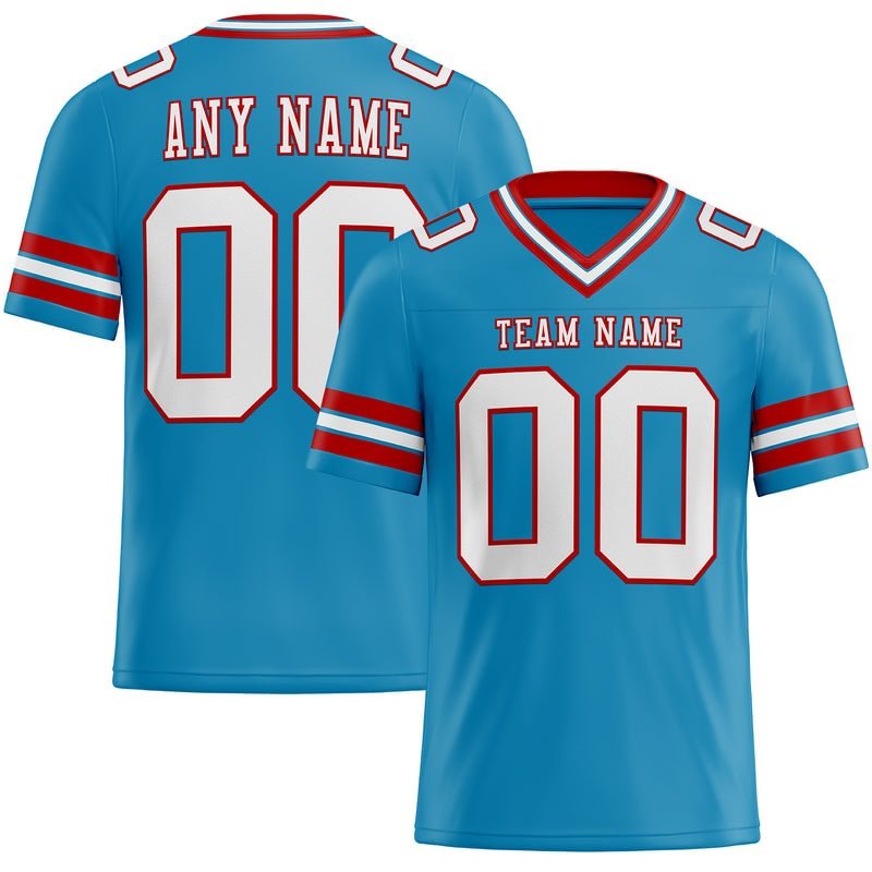 Custom Blue Football Jersey