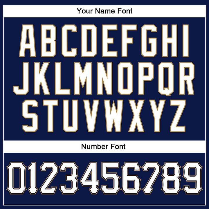 Custom Navy White Pinstripe White-Old Gold Baseball Jersey