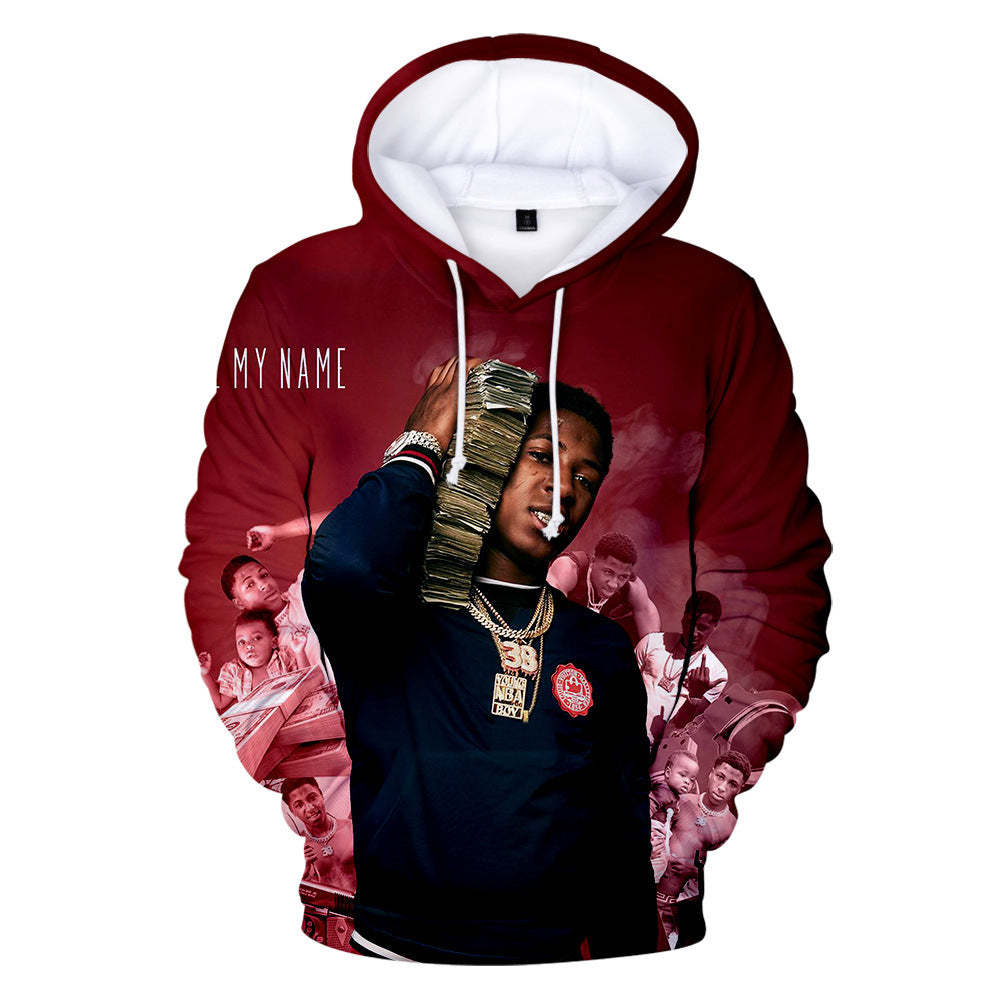 3D Nba Youngboy Hoodie Men & Women Sweatshirt Couple Hip-Hop Sweater-Mortick