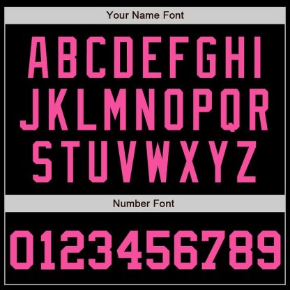 Custom Black Pink Baseball Jersey