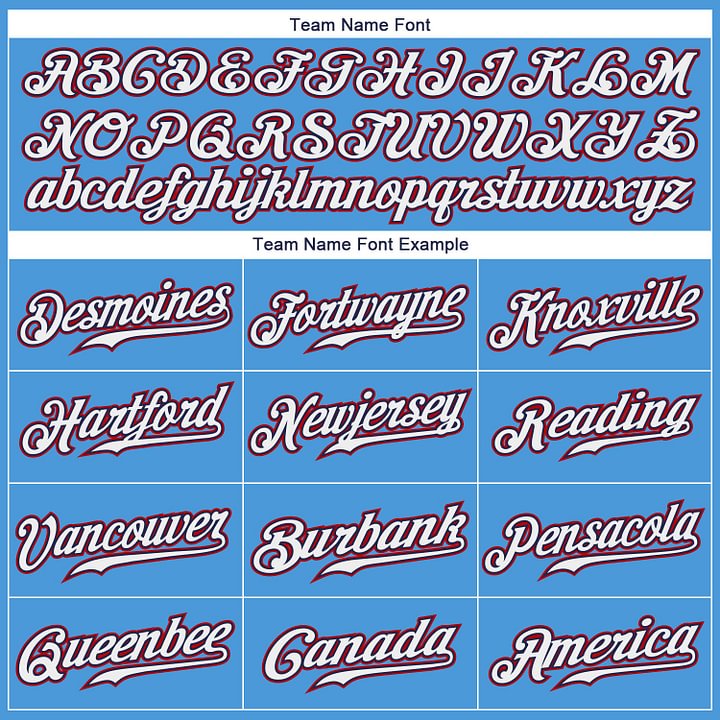 Custom Powder Blue White-Red Baseball Jersey