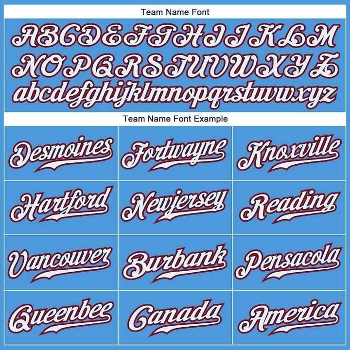 Custom Powder Blue White-Red Baseball Jersey